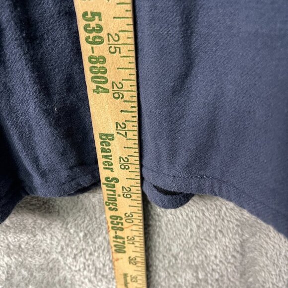 Heybo Outdoors Hunting Fishing Camping Brushed Flannel Crosscut Jacket XL Navy - Picture 5 of 14